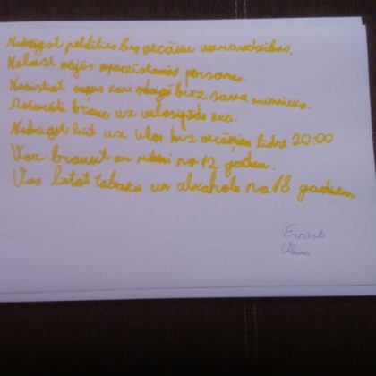 Drošība vasarā.